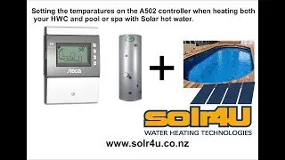 using the Steca A502 controller for your HWC, pool or spa heating