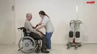 Molift QuickRaiser 205 - How to transfer from a wheelchair using a 2-point lifting arm