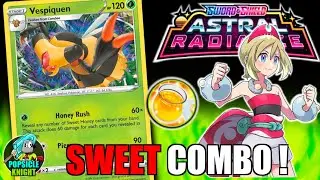 VESPIQUEN : 270 Damage! : New IRIDA Combo (Pokemon ASTRAL RADIANCE) Deck Profile & PTCGO Gameplay