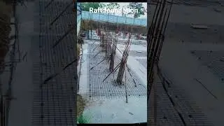 Collapse During Steel Work 🧨 | Site Safety Failure.# Raftfooting#footing #foundation #column