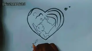 Beautiful Family Drawing💖👨‍👩‍👦 Father, Mother & Son Tribute 🖼️❤️ #drawing #family #beautiful #arttip