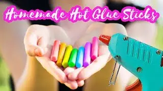 DIY Colorful Hot Glue Sticks Tutorial | How to make your own hot glue sticks | DIY Craft Tutorials