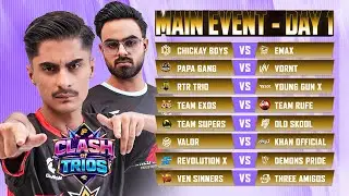 CLASH OF TRIOS &ndash; MAIN EVENT | DAY 1 | HENRY X MANI - OLD Hassan 🔥