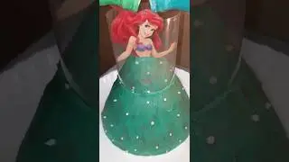 Disney Princess Pull me up cake for Little mermaid Ariel #shorts #princesscake #disney100