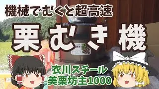 苦行と称される栗むきを反則技の栗むき機で高速に終わらせる（衣川スチール 栗むき機​美栗坊主）　☆しっかり農業☆