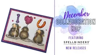 #SpellbindersDec23Collab | Copic Coloring the House Mouse &ldquo;We Heart You&rdquo; Stamp Set