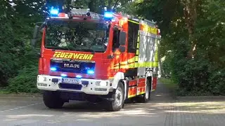 Feuer in Alten und Pflegeheim Holtland - Einsatzfahrten zur Einsatzübung