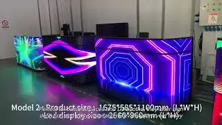 Creative LED Video Wall DJ Booth Display