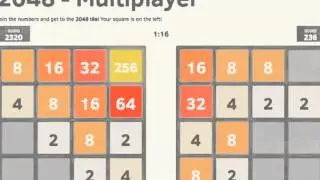 Simple Trick To Getting High Score (But Utimately Losing) 2048 Multiplayer