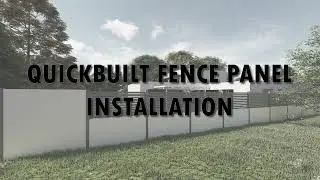 Quick Built Slenderline Fencing Panel System Installation