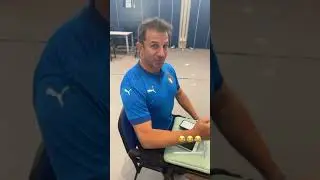 DEL PIERO E VIERI SCHERZANO A COVERCIANO - (ESILARANTE) #shorts