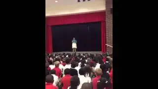 Kelsey singing Hero