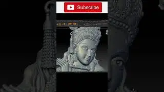 Sri Krishna 3d relief for CNC | How to create God Sri Krishna 3d model for 3d printing