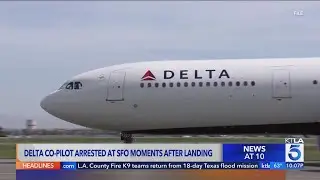 Delta co-pilot arrested at SFO after landing