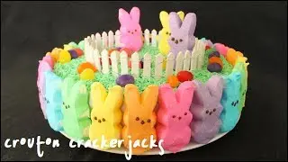 Rainbow Peeps Cake!! How to Make a Rainbow Peep Cake for Easter