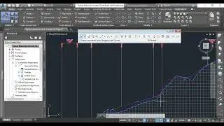 Vertical alignment Design Using Profile Creation Tools Tab