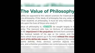 Russell: Why Philosophy Isn't a Waste of Time #shorts