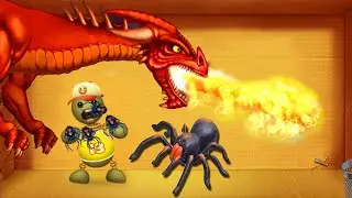 Spider Animal Pro Vs Buddy Dragon Friday 13th  |Gameplay Walkthrough |PewGame 2019 #kickthebuddy