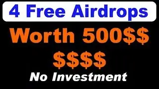 4 Free airdrops worth 500$ Tokens DEER coin, wazirx, lucky and Alpha, earn with ICO Guru