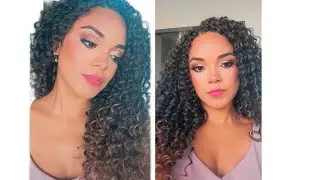 usando o cabelo de fibra no m&eacute;todo de crochet braids