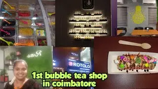 Taiwan's special drink/ Coimbatore's first bubble tea shop /Taco Ice roll & Bubble tea/ Rotolo