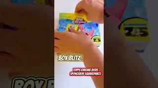Box Blitz ep. 5 Unboxing a Hobby Box of #ToppsChrome 2025 SpongeBob SquarePants. #toppsspongebob