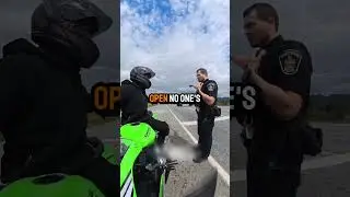 BIKER Confronts Cop&hellip; What Happens Next is Insane! 😱 Credit: @quixxer #bike #shorts