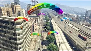 IMPOSSIBLE STUNT CHALLENGE in GTA 5! (Can I Survive This?) Grand Theft Auto V #gta5