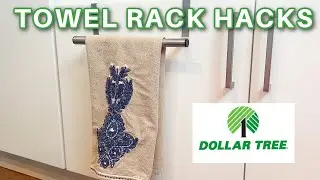 Unexpected ways to use Dollar Tree TOWEL RACKS #dollartreefinds ⚡