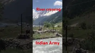 River crossing exercise #indianarmy #trending #india #shorts #kashmir #ladakh #army