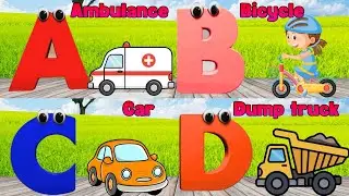Vehicles Alphabet Song for kids | Vehicle ABC Song | Phonics for Kids | Alphabet Letters, Baby