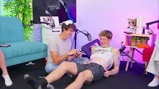 Cash and Maverick try a period cramp simulator