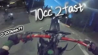 Derbi 70cc 2fast wheelies & mp kuumotukset