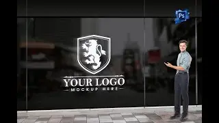 Create an AMAZING Window Glass Logo Mockup Presentation in Photoshop