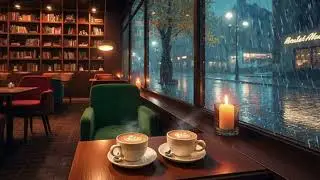 Rainy Caf&eacute; ASMR Ambience 🌧️ | Cozy Window Seat for Sleep, Study & Deep Relaxation