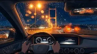 Night Drive in Istanbul 🌧️ Rain on Windshield & Car Sounds for Sleep (ASMR)