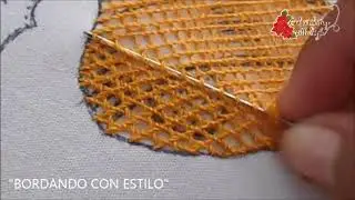 BASIC STITCH HONEYCOMB  l  PUNTADA BASICA PANAL O RED  l Embroidering with Style