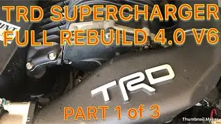 TRD Hilux Tacoma Fj Cruiser Supercharger Rebuild MAGNUSON / EATON M90 4.0l V6 1GR-FE Part 1 Of 3