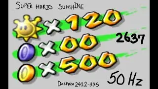 Super Mario Sunshine at 50 Hz: 500 COINS!!!!