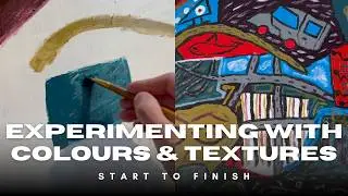 This Abstract Painting Grew on Its Own - Full Process Start to Finish