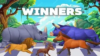 Сравнение скоростей в 3D-игре &laquo;Гонки животных&raquo;