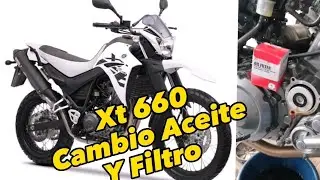 🔧Cambio aceite y filtro Yamaha Xt 660r #xt660 #xt660r ⚙️🔴