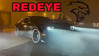 HELLCAT REDEYE BURNOUT! (Loud Hellcat whine 🔊)
