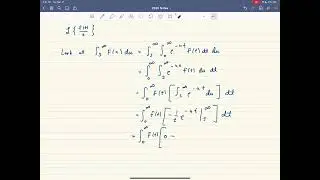 Laplace Transform of ft t