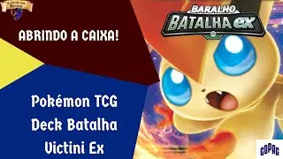 ABRINDO A CAIXA de Pok&eacute;mon Deck Victini Ex!