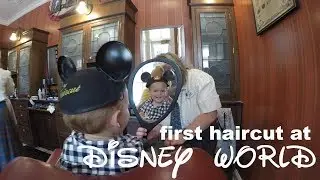 Baby's first haircut at Disney World!