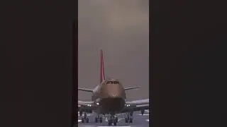 Landing Boeing heavy storm 30+Knts #shortsPlane