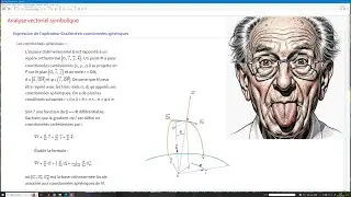 Expression de l'opérateur gradient en coordonnées sphériques. Approche synthétique