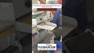 Solar panels crushing and separating machine  #machine  #sustainablesolutions