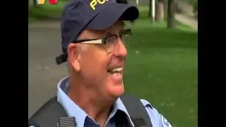 Policeman is pig prank
